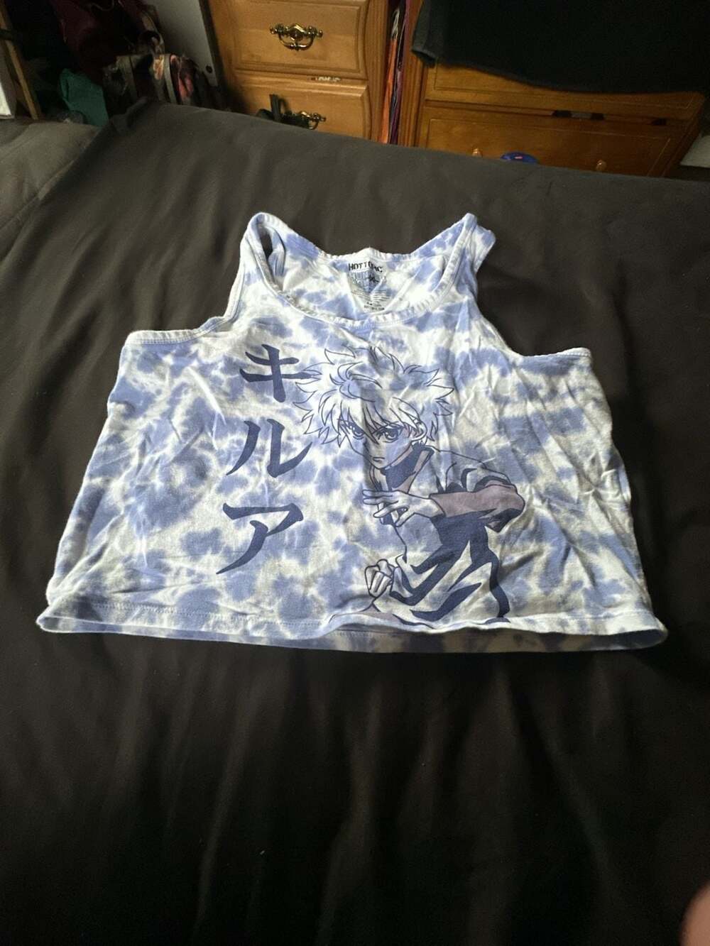 Hot Topic Hunter x Hunter Killua Blue Tie Dye Tank Top